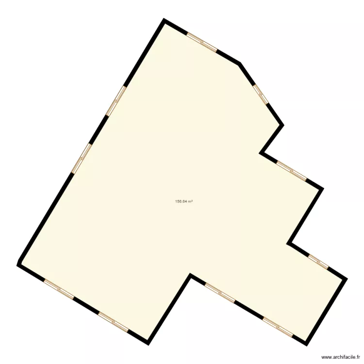 surface batie etage. Floor plan with 