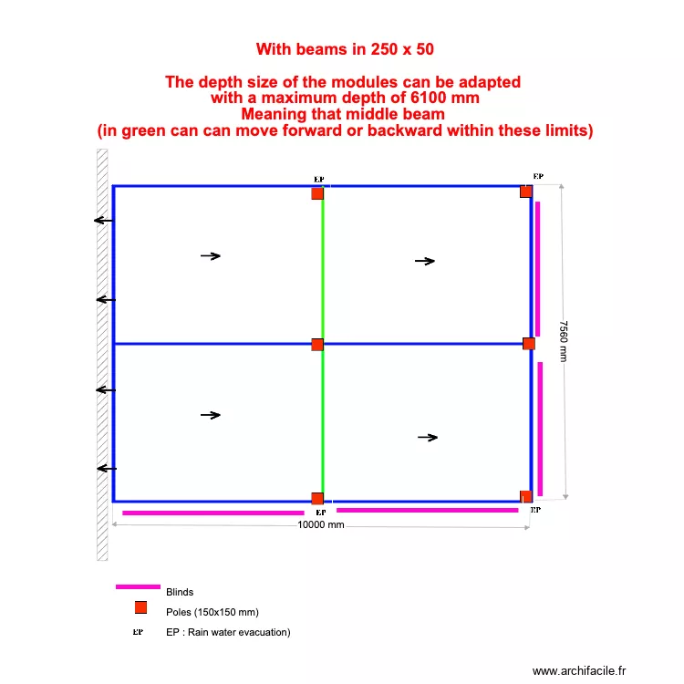 Gary LORAN 250x50. Floor plan with 