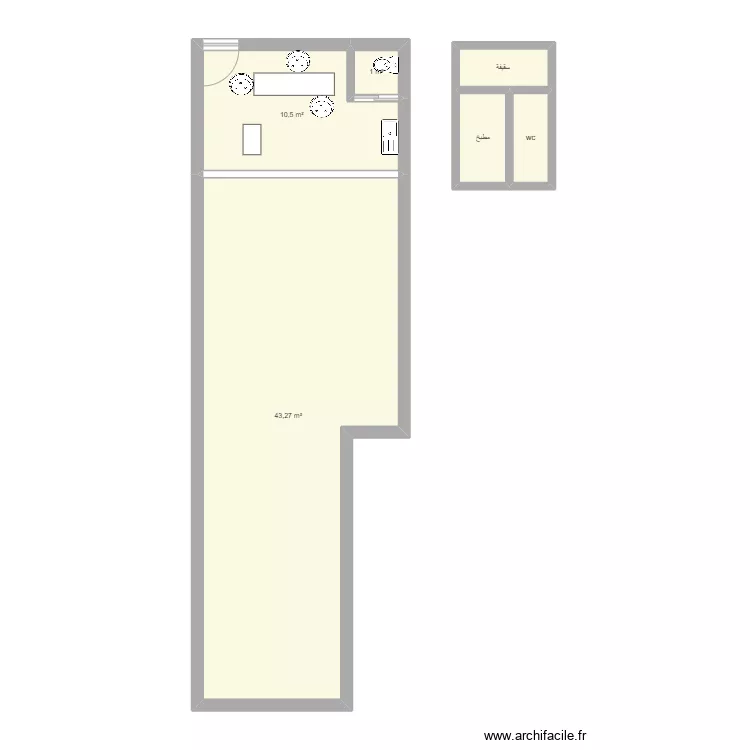 Laden. Floor plan with 