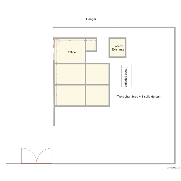 Construction extra hangar hercule. Floor plan with 0 room and 0 m2
