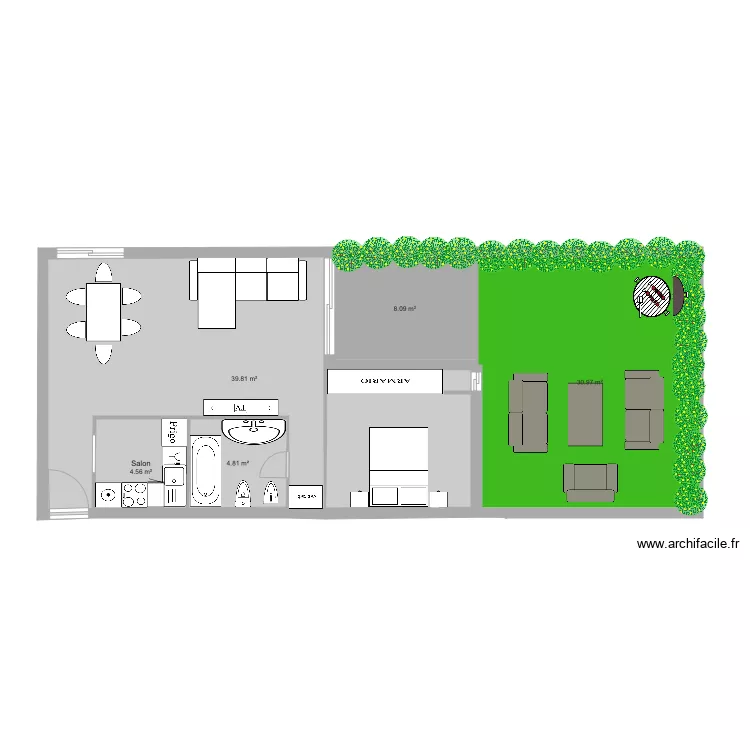meli LA FLORIDA 2. Floor plan with 