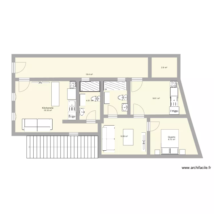 Gremio 16 0 novo. Floor plan with 