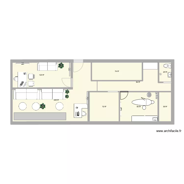 Dental clinic Plan. Floor plan with 