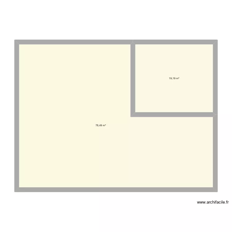 Maison. Floor plan with 4  and 125 m²