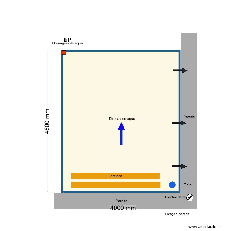 Farah Caubergh. Floor plan with 1 and 18 m² Farah Caubergh. Floor plan with 1 and 18 m²