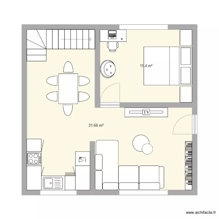 ABCDE. Floor plan with 