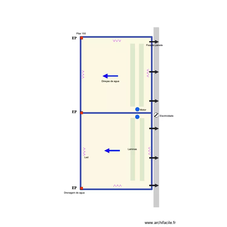 Alexis Nsakunno. Floor plan with 