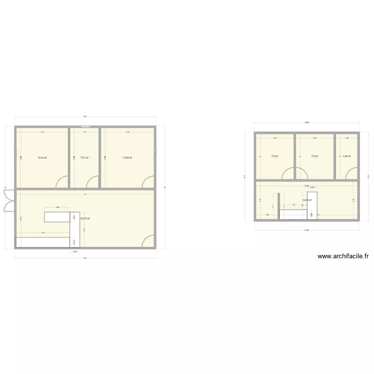 Falc&atilde;o e Santa Rita. Floor plan with 8  and 104 m²