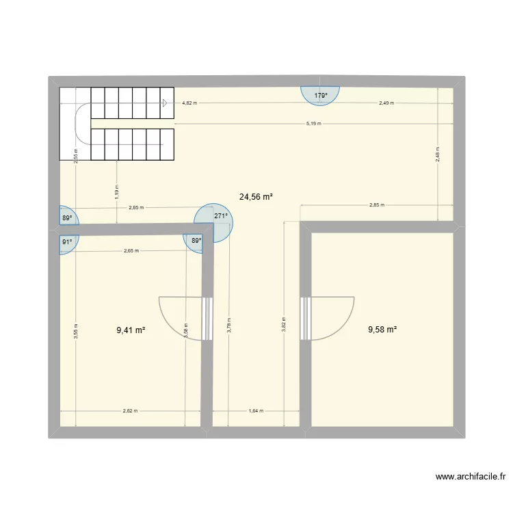 aaaaaaaaaaaaa. Floor plan with 3  and 44 m²