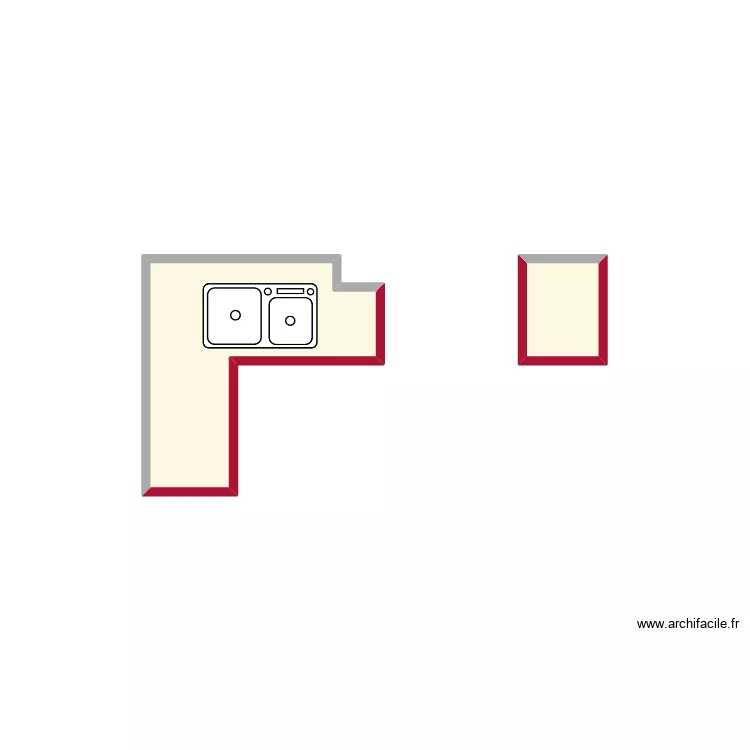 marbre potag&eacute;. Floor plan with 