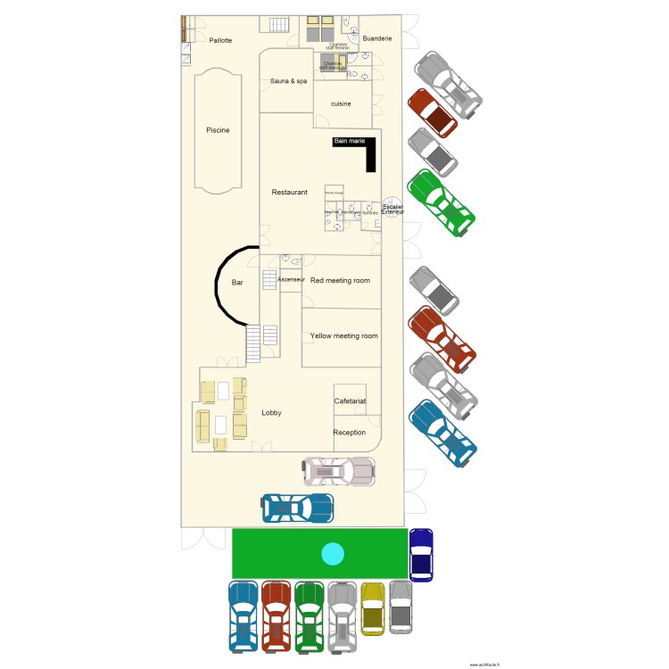 RDC mirador hotel. Floor plan with 0 room and 0 m2