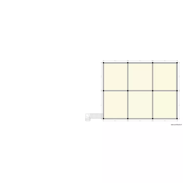 rdc Mwamba plan des fondations. Floor plan with 