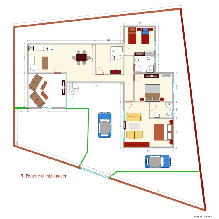 implantation definitif v2. Floor plan with 0 room and 0 m2