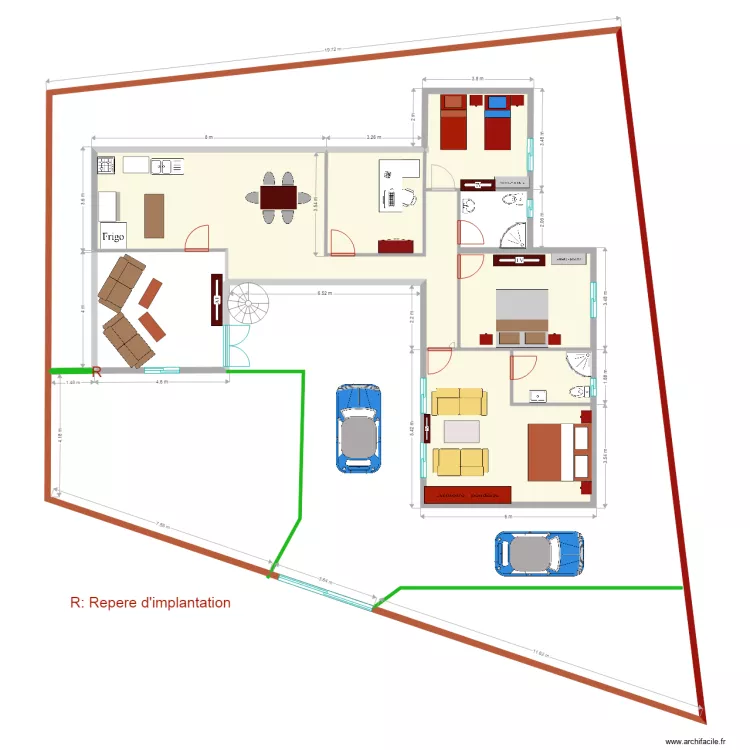 implantation definitif v2. Floor plan with 