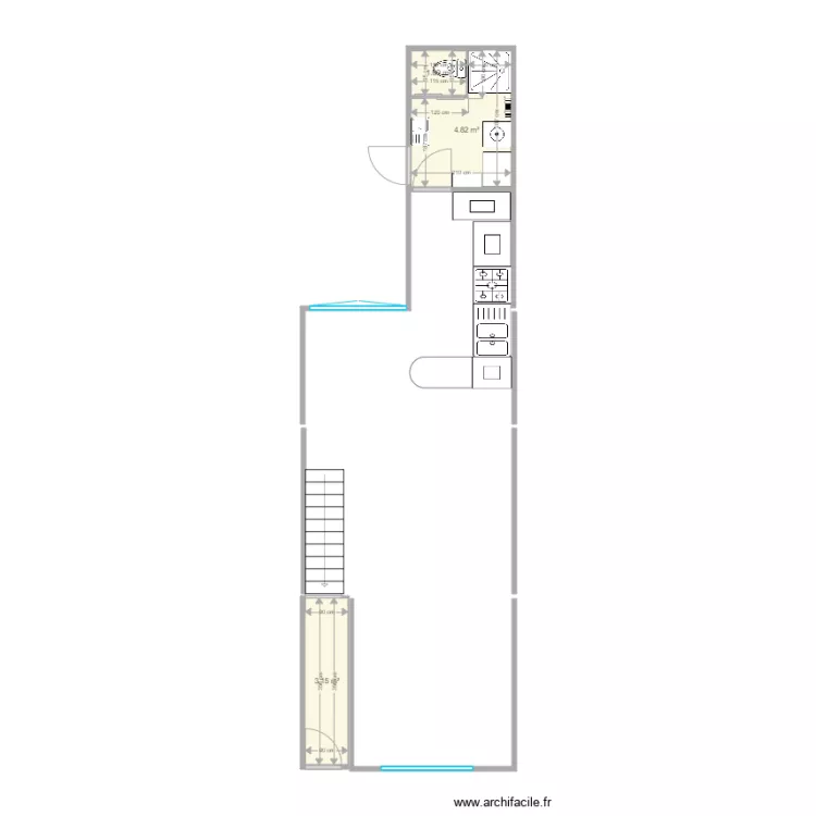 Vredestraat 43 GLVS verbouwing versie 1. Floor plan with Vredestraat 43 GLVS verbouwing versie 1. Floor plan with