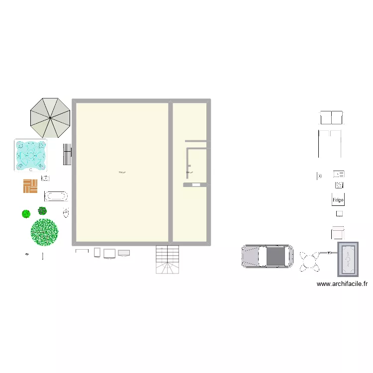 second &eacute;tage. Floor plan with 