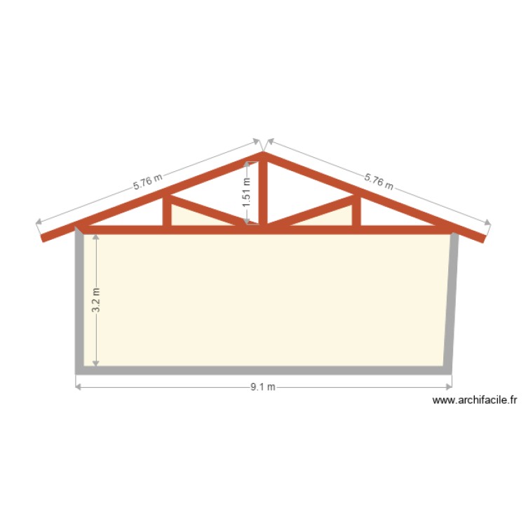 charpente tuiles0711 Q10. Floor plan with 0 room and 0 m2