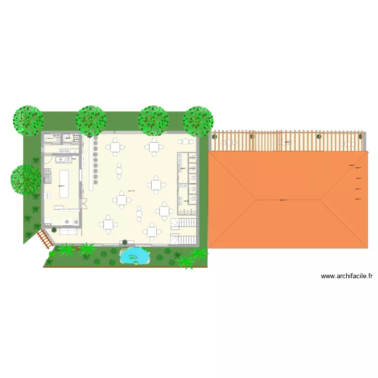 restaurante. Floor plan with 