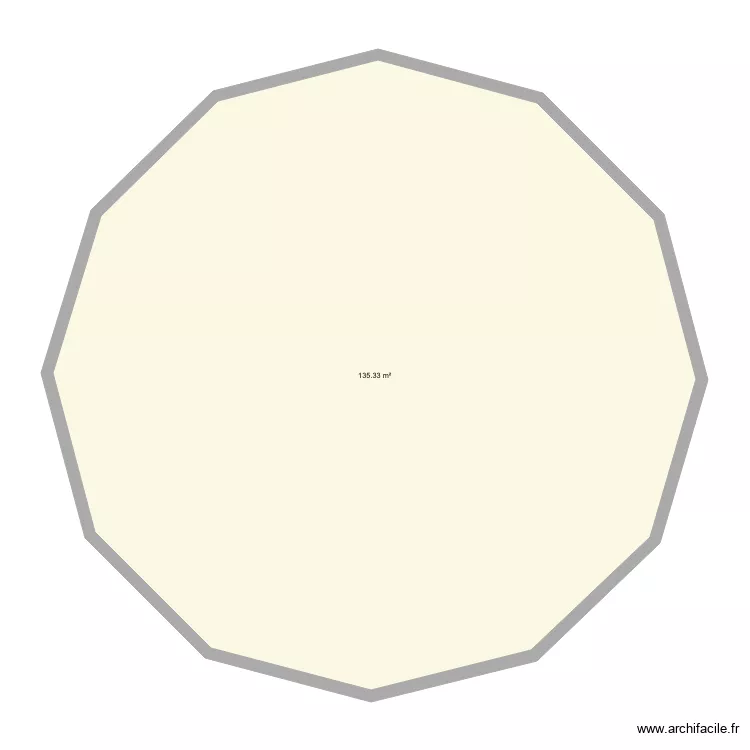 dodecagone. Floor plan with 