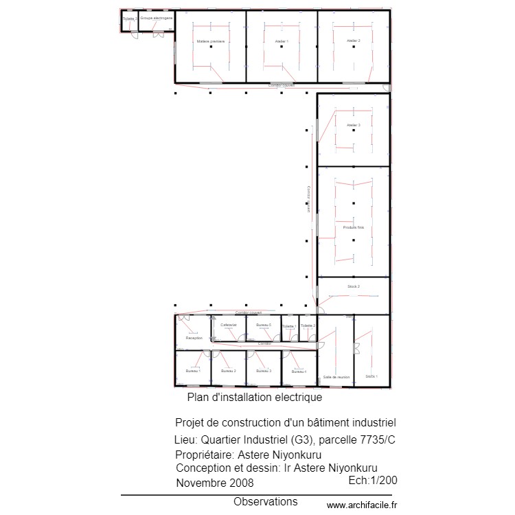 plan electricité A3. Floor plan with 0 room and 0 m2 plan electricité A3. Floor plan with 0 room and 0 m2