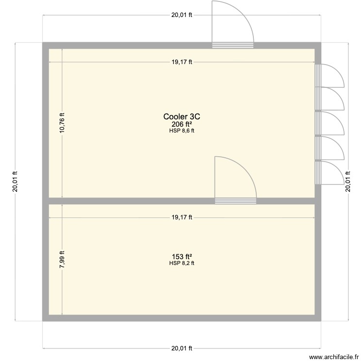 Cooper 2 Room. Floor plan with 0 room and 0 m2