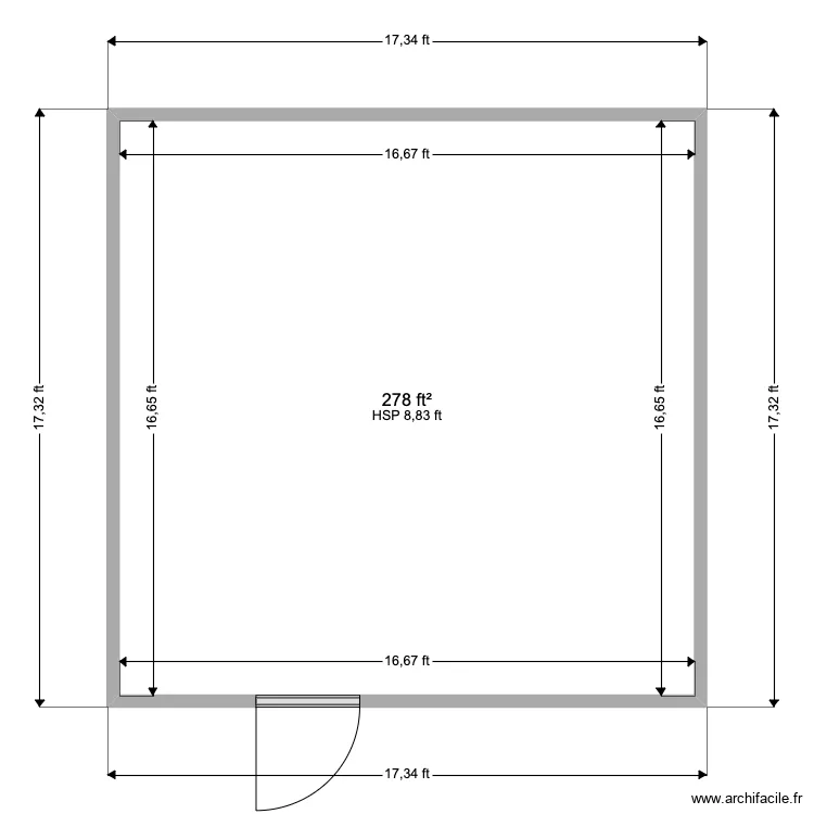 Huve - 1 ICH . Floor plan with 