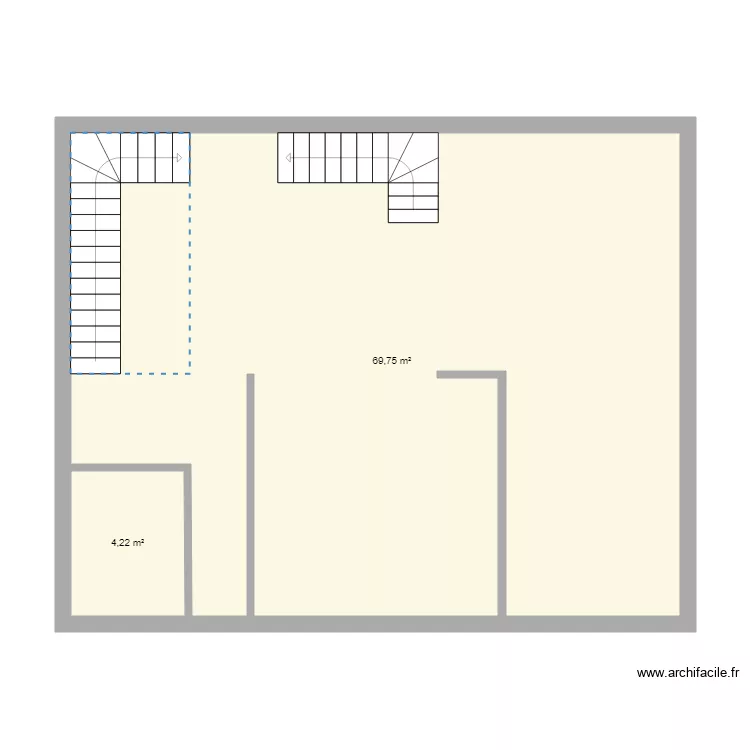 kuca sprat 2. Floor plan with 