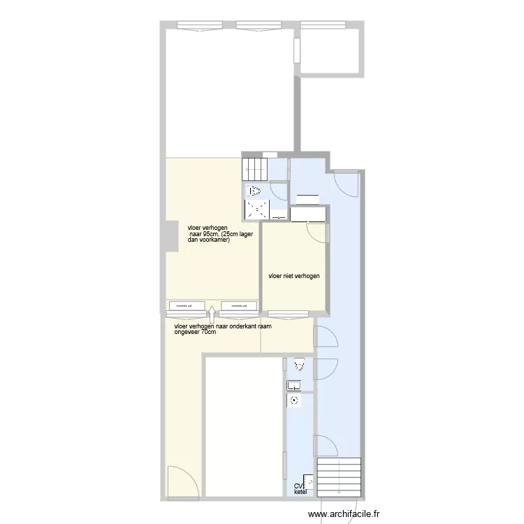 nh93 6 VLOER. Floor plan with 