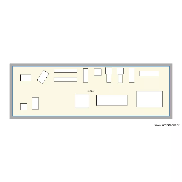 Huffey Shop. Floor plan with 