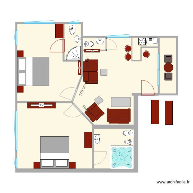 suitemodif2. Floor plan with 0 room and 0 m2