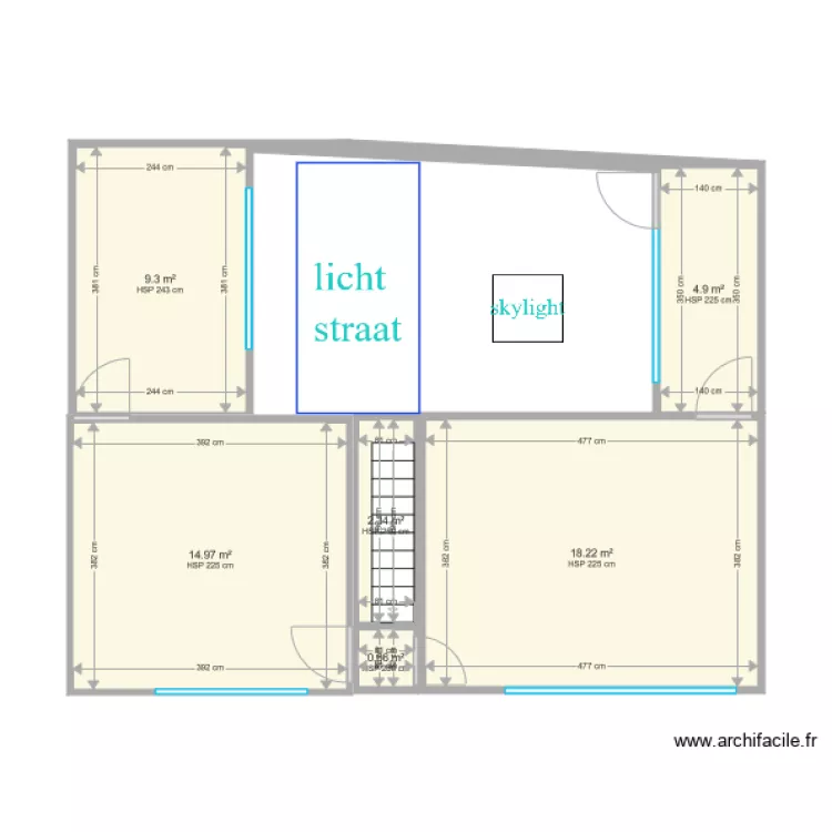 Steensedijk 208 1e Verd def met afm. Floor plan with Steensedijk 208 1e Verd def met afm. Floor plan with