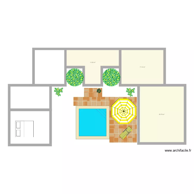 villa. Floor plan with villa. Floor plan with