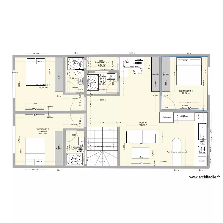 Casa Sancris 2. Floor plan with Casa Sancris 2. Floor plan with
