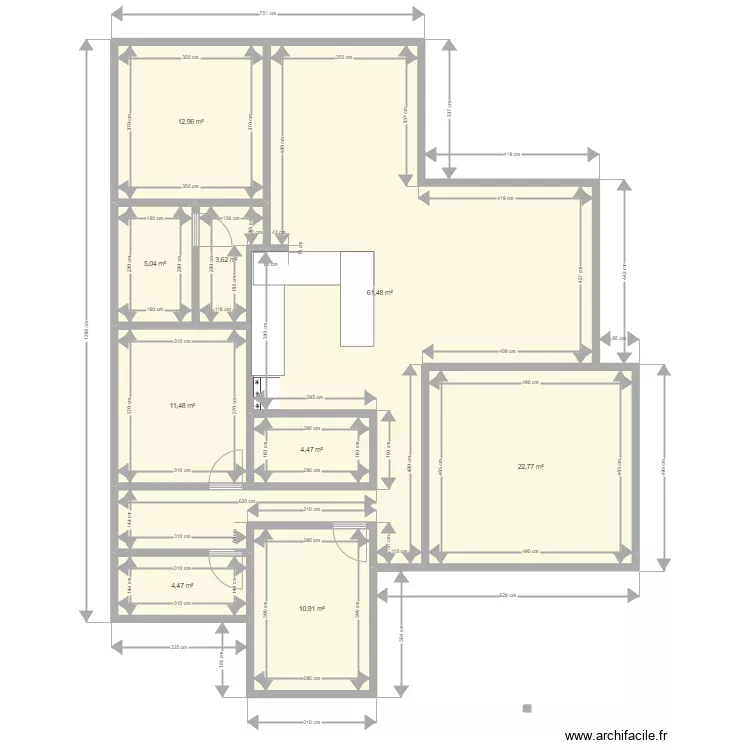 Casa3. Floor plan with 
