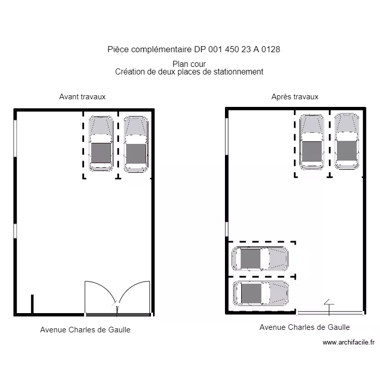 Plan cour villieu. Floor plan with 