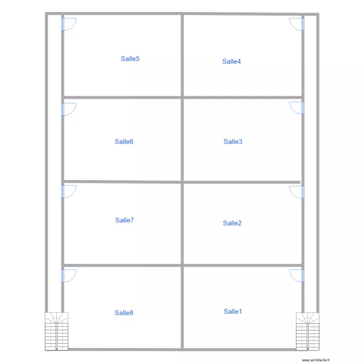 Premier etage. Floor plan with 