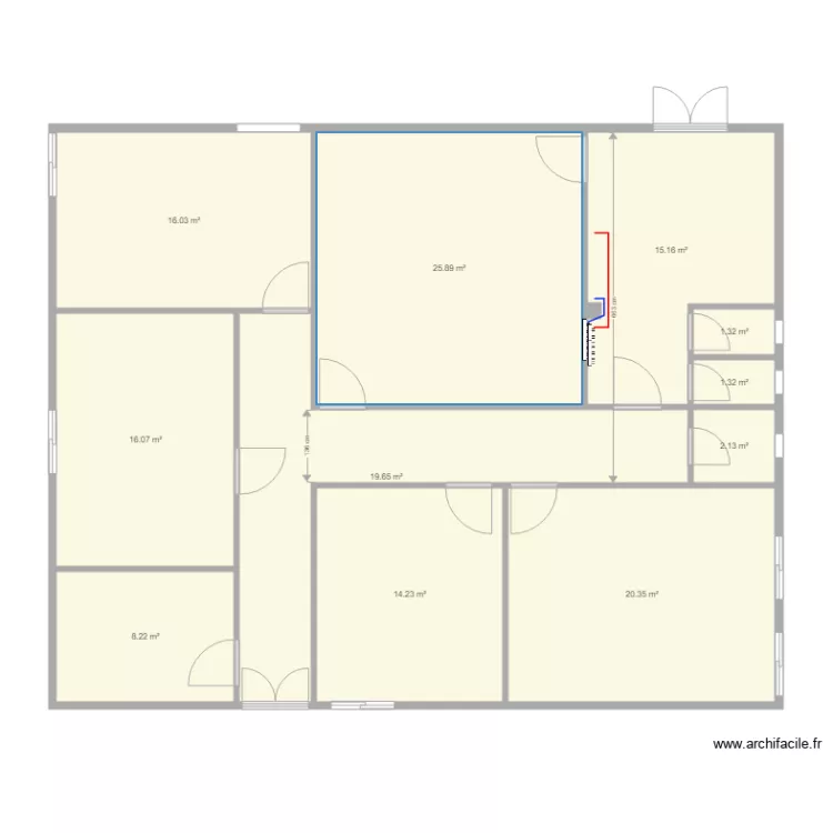 VALI PARTIE 5 plom. Floor plan with 
