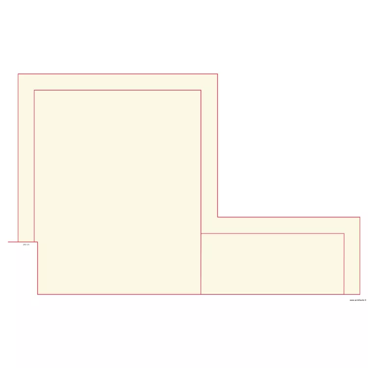 decapage pourtour . Floor plan with 