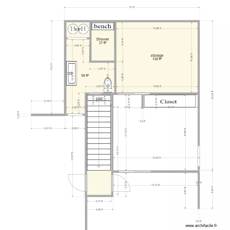 basement v2. Floor plan with basement v2. Floor plan with