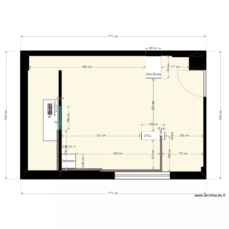 projekt. Floor plan with 