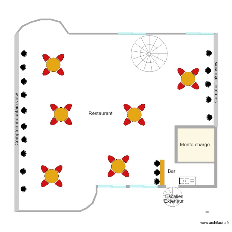 quatrieme etage mirador hotel. Floor plan with 0 room and 0 m2
