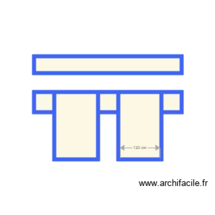 twins. Floor plan with 