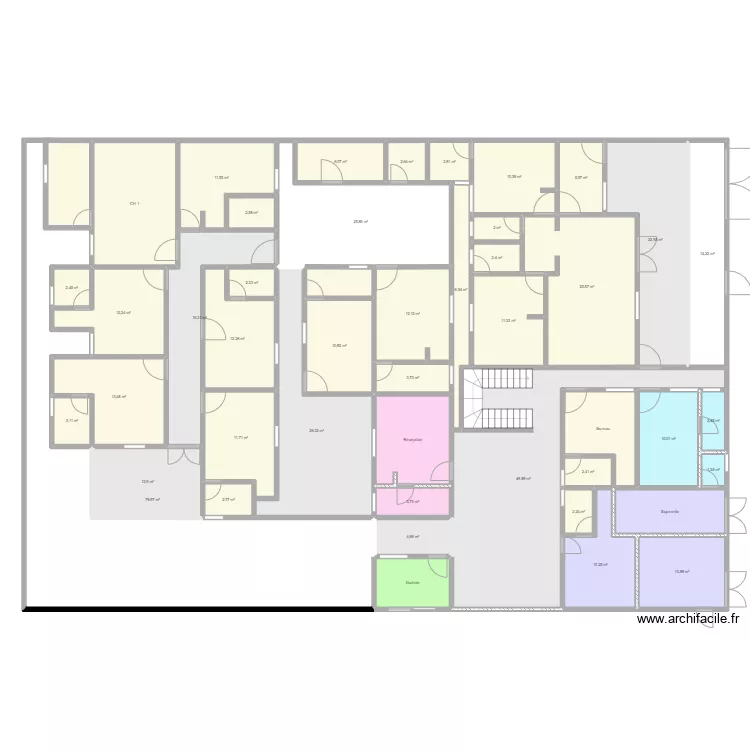 5-Plan Hotel RDC Murs AD. Floor plan with 5-Plan Hotel RDC Murs AD. Floor plan with