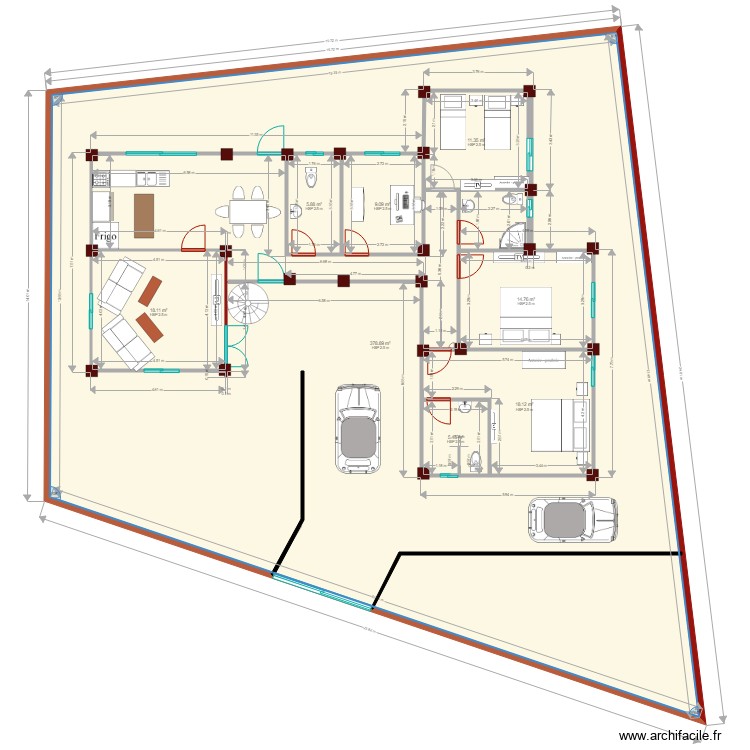 implantation definitif. Floor plan with 0 room and 0 m2