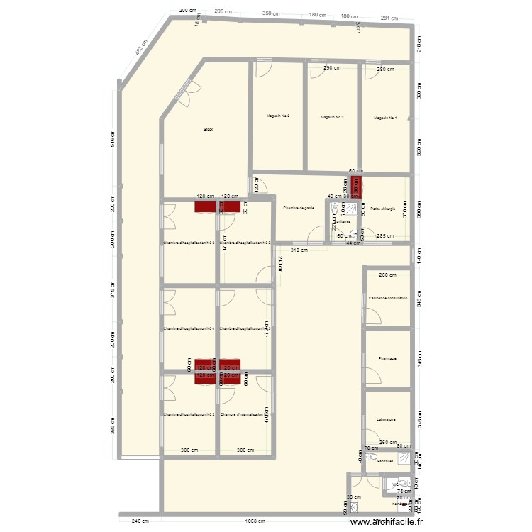 sonia vue en plan. Floor plan with 0 room and 0 m2