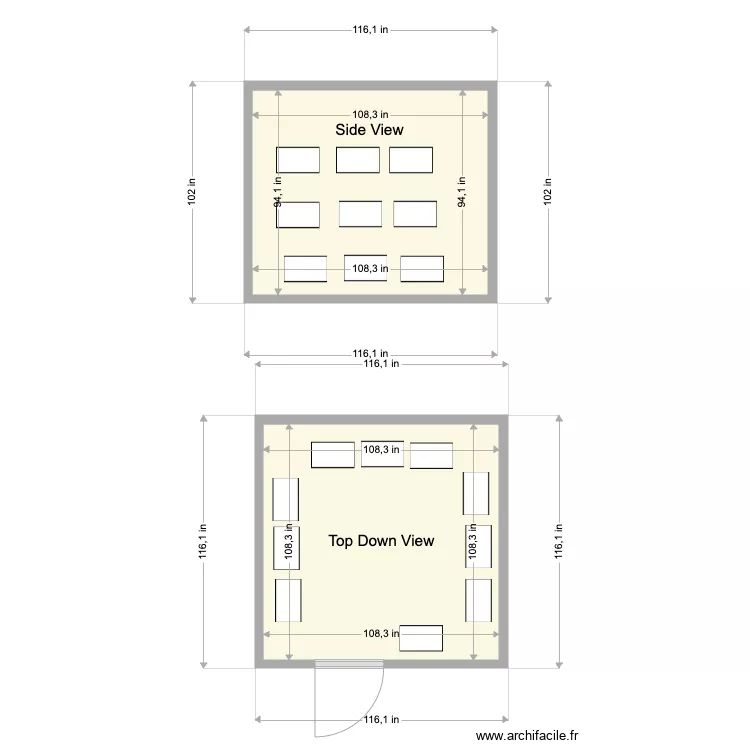 SIUC Vivarium. Floor plan with 