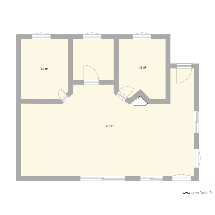 chalet 1. Floor plan with 