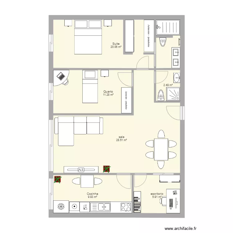 Hermano Dias base 3. Floor plan with 