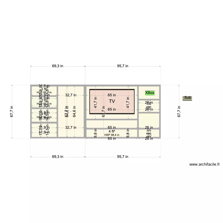 Basement Wall Side View1. Floor plan with 