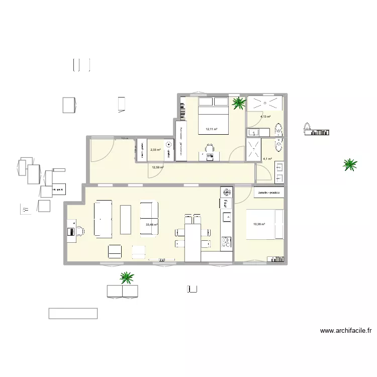 alonso cano 2 cuartos cocina izquierda. Floor plan with 